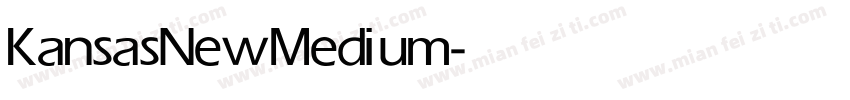 KansasNew Medium字体转换